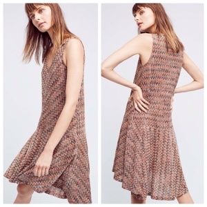 Anthropologie Maeve Westwater Chevron Knit Dress XS